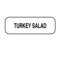 Nevs Turkey Salad Label 1/2" x 1-1/2" DIET-315 - alternate 1